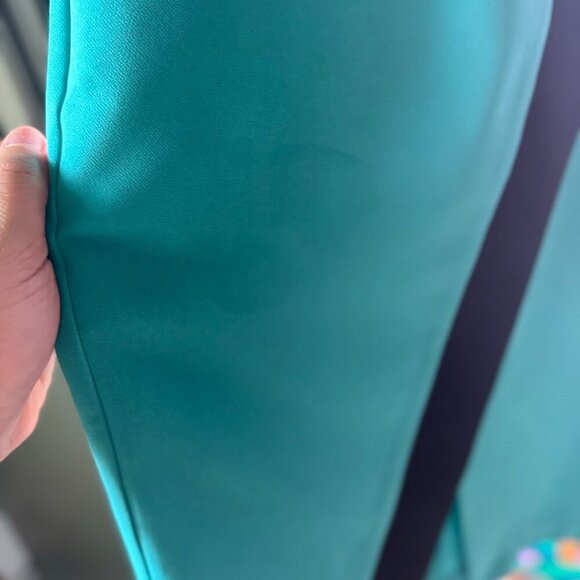 NWT Shona Joy New Wave X- Over Bodycon Dress Aqua/Multi - AUS 6/US 2 - Picture 7 of 7